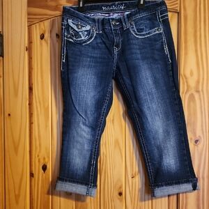 Maurices Women's Ankle Jeans in Deep Blue